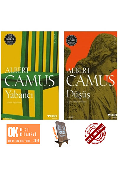 Can Yayınları Yabancı - Düşüş - Albert Camus - 2 Kitap Set ORJİNALKİTAP
