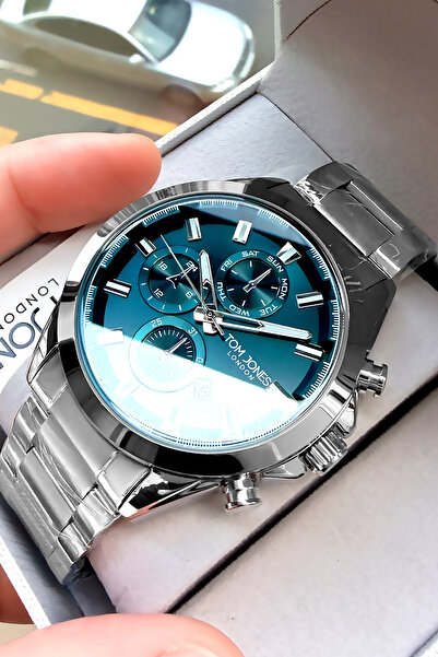 Tom Jones Erkek Kol Saati 3 Atm Su Geçirmez Gümüş Renk Çelik Kordon Dkh2542c2