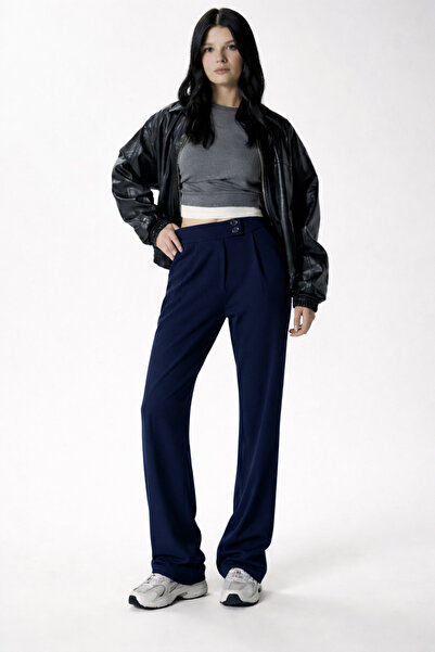 Ramior Жіночі брюки Larcivert з високою талією – широкі штани, елегантна моде...