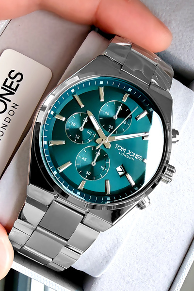 Tom Jones Erkek Kol Saati 3 Atm Su Geçirmez Gümüş Renk Çelik Kordon Cbk57u