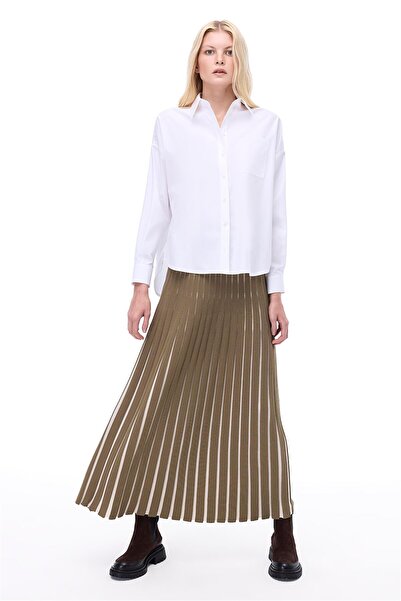 Perspective Triko Rahat Kalıp Bilek Boy Hakı Etek