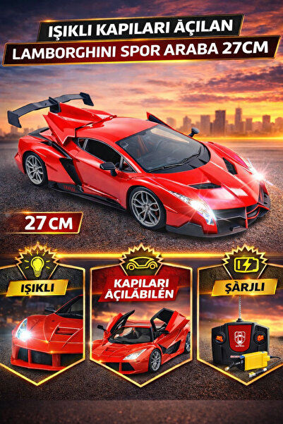 YILDIRIM OYUNCAK Uzaktan Kumandalı Full Fonksiyon Şarjlı Işıklı 1:18 Kapı Ve ...