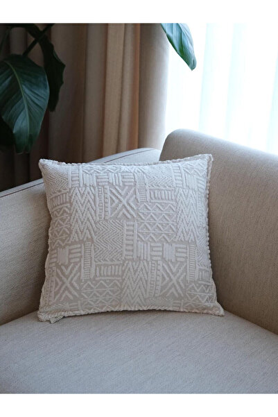 NEEDLE İskandinav Krem Kırlent Kılıfı (45x45)