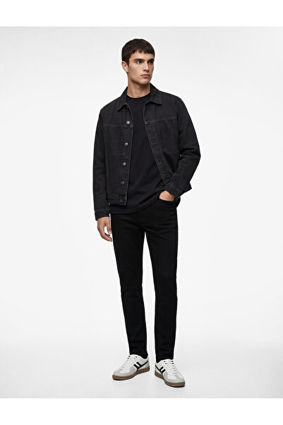 Koton Pantaloni din bumbac cu talie normală skinny fit - Michael Jean