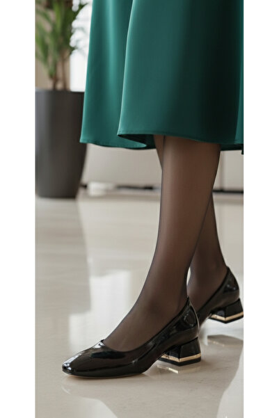 DB Pantofi cu toc, eleganti și confortabili, din piele neagră pentru femei