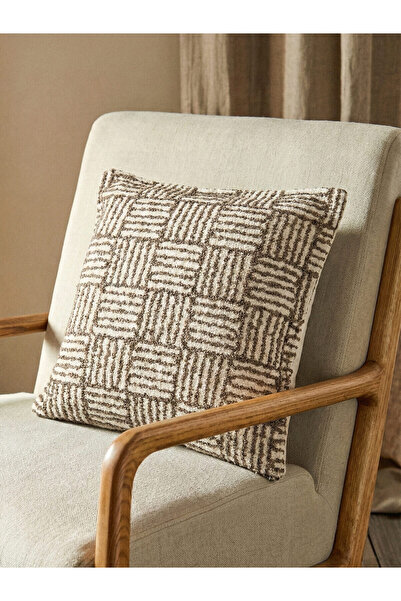 NEEDLE Mondri Kahve Kırlent Kılıfı (45x45)