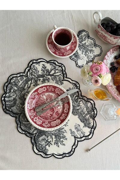 NEEDLE Rustik Amerikan Servis Kokteyl Peçetesi Gri