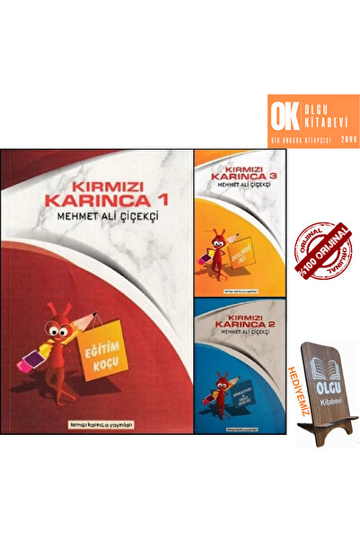 Kırmızı Karınca Yayınları Eğitim Koçu - Kırmızı Karınca / 3 kitap set - Mehme...