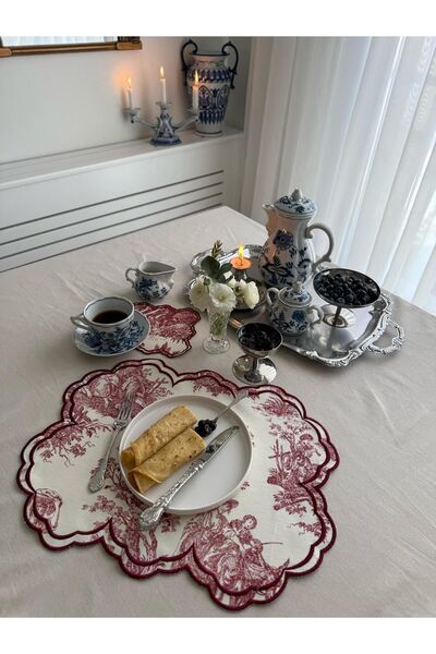 NEEDLE Rustik Amerikan Servis Ve Kokteyl Peçetesi ( 1 Adet Servis 1 Adet Kokt...