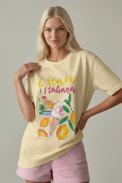 Cistern İstanbul Women's Printed Design Tshirt