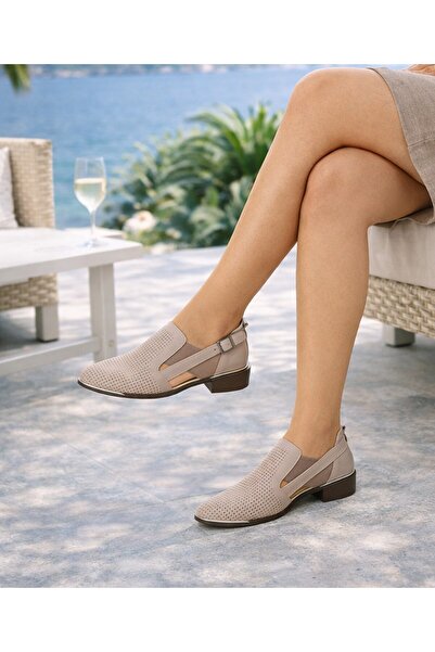 TwoEgoist Kadın Hakiki Deri Günlük Rahat Loafer - Babet Ayakkabı