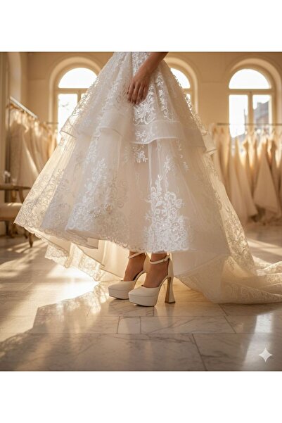 MAJESTE KADIN TAPUKLU ABİYE AYAKKABISI