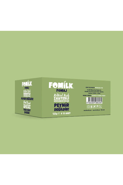 Fomilk Zahterli Sürülebilir Kıvam / Zahtar Spread 125g x 12