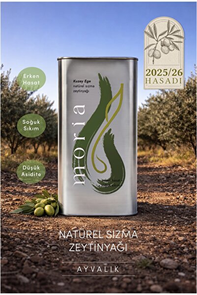 Moria Zeytinyağı Erken Hasat Soğuk Sıkım Zeytinyağı 5 Litre 2025/2026 Sezonu