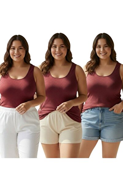 MrrMajestic Women's Athlete Jakarli Beige Large Size Thick Straps Set of 3