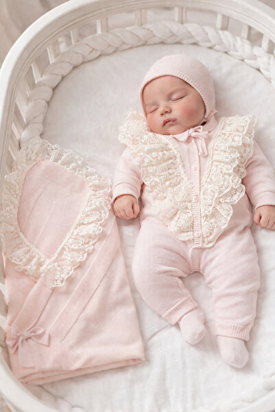 Mert Baby Emma Triko 5'li Organik Hastane Çıkış Seti %100 Pamuk Yenidoğan V Y...