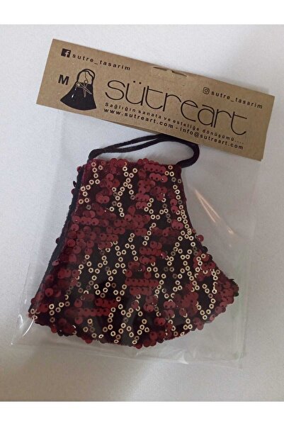 SütreTasarım Çift Katmanlı %100 Pamuklu Kumaştan Yıkanabilir Yüz Maskesi