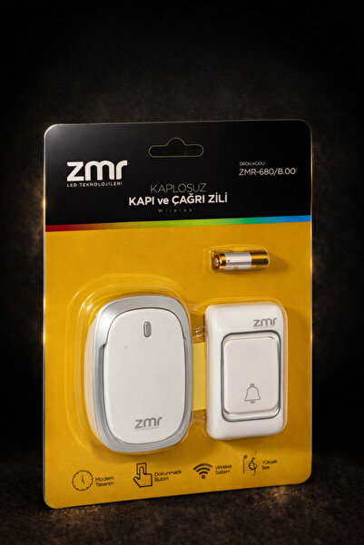 ZMR LUMIXA PİLLİ KABLOSUZ KAPI VE ÇAĞRI ZİLİ (PİLLER DAHİL)