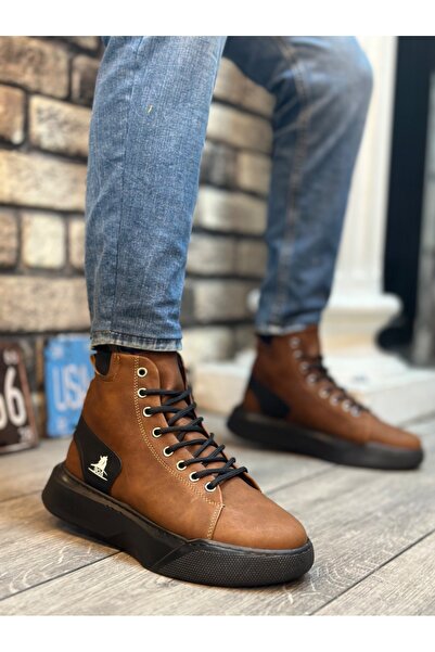 BOA BA0155 Ανδρικές αθλητικές μπότες με ψηλή σόλα με κορδόνια