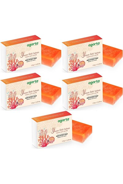 Agarta Handmade Natural Soap 150Gr with Seaweed Extract (Set of 5)