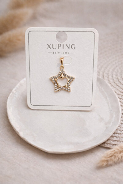 XUPING JEWELRY Melekcehobi Takı Xuping Marka Rose Gold Yıldız Kolye Ucu