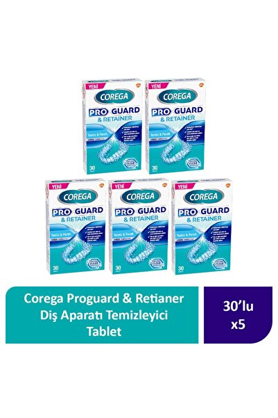 Corega Proguard & Retianer Diş Aparatı Temizleyici Tablet 150 Adet (30x5)
