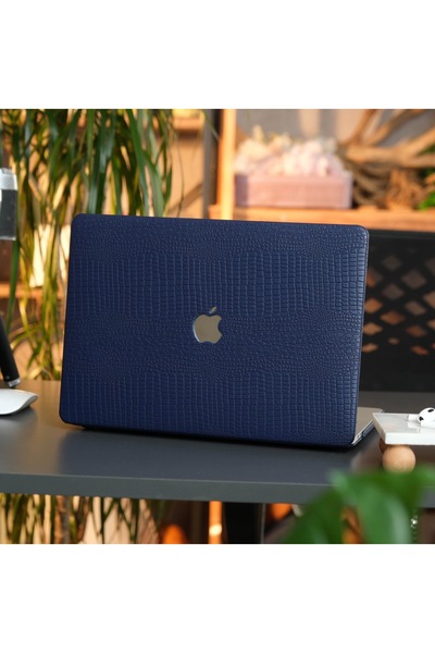 Mcstorey Macbook Air 13 inç Kılıf M1 Deri Kaplama Sert Kapak 360 Koruma A2337...