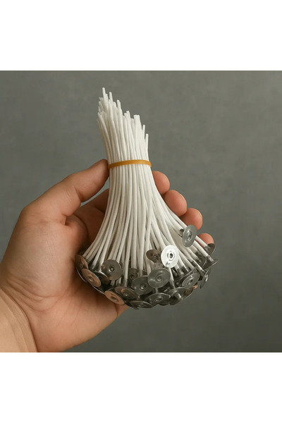 Poyrish Çıtçıtlı Mum Fitili 16 Numara 25 Adet (11 cm)