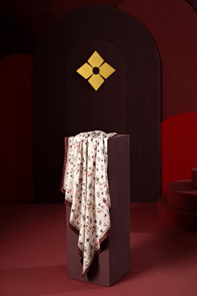 JAWEL Kadın Digital Baskılı Çiçek Desen Soft Eşarp