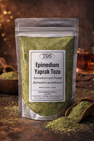 TOS The Organic Spices Epimedium Yaprak Tozu 100 gr (1. KALİTE) Epimedium Gra...