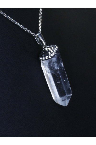 ILGIN DOĞAL TAŞ TAKI Unisex Quartz Stone Pendant
