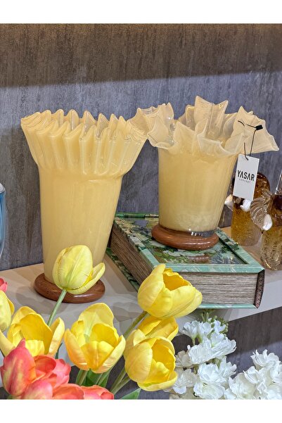 YASAR CONCEPT Lotus Glass Vase Set