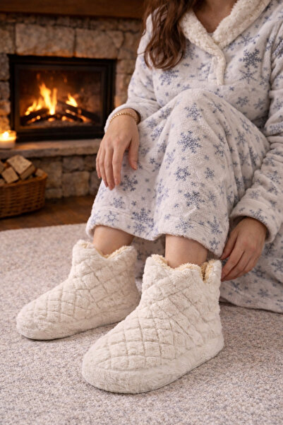 Behtah Kundura Καπιτονέ γυναικείες παντόφλες, μπότες για το σπίτι, παπούτσια ...