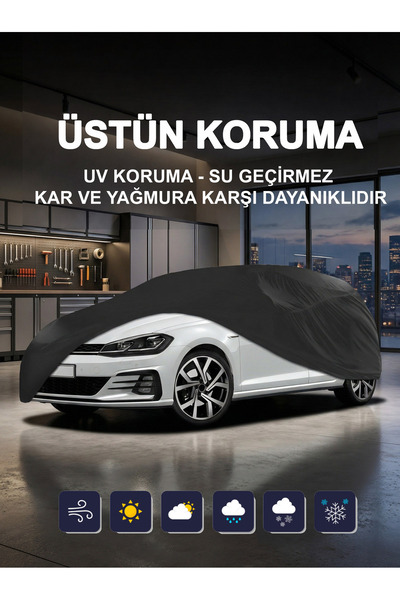 Unicover Siyah Toyota Corolla Sedan 2018-2026 Uyumlu Araba Brandası Oto Brand...