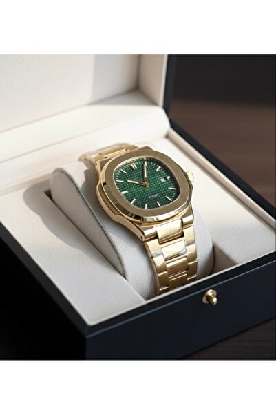 Spectrum Patek Paslanmaz Çelik Kordon Içi Yeşil Lüx Spor Erkek Kol Saati