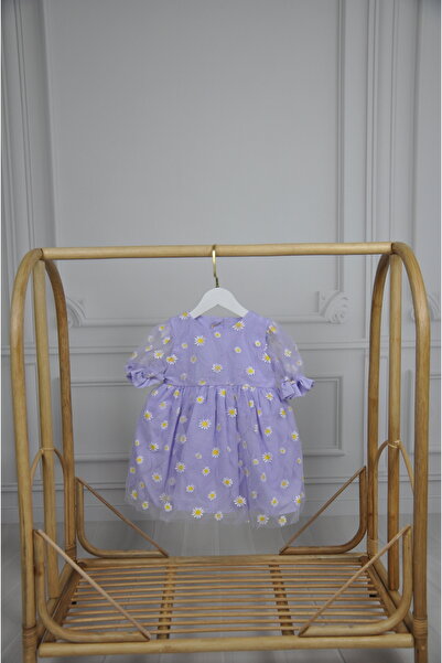 ministok Linda Papatyalı Kız Çocuk Elbise