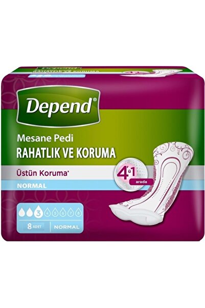 Depend STD Depend Mesane Pedi Normal Rahatlık ve Koruma 48 Adet (6PK*8) ( TEKLİDİR )
