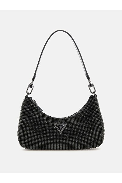 Guess حقيبة كتف صغيرة مرصعة بأحجار الراين من زالينا