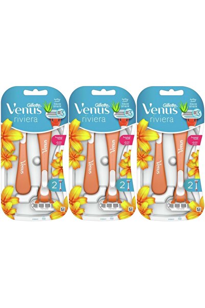 Gillette Venus مجموعة شفرات الحلاقة النسائية القابلة للاستعمال مرة واحدة من ر...