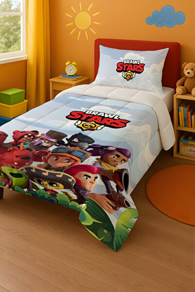 Viadela Cuvertură și față de pernă Leon tematică Brawl Stars