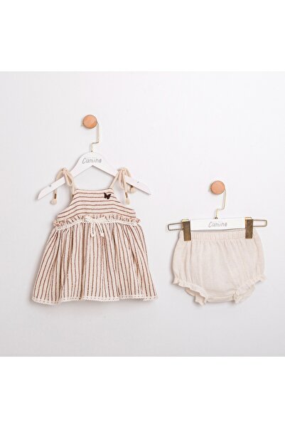 ministok فستان ليندسي بتفاصيل فراشة وحزام من الخيوط