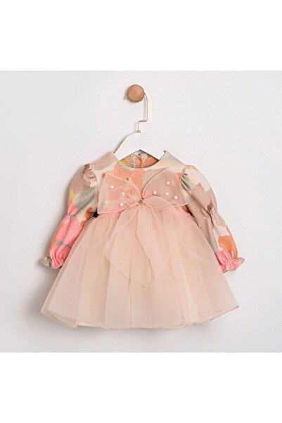 ministok فستان فانيسا توتو للفتيات الصغيرات مع فيونكة أمامية