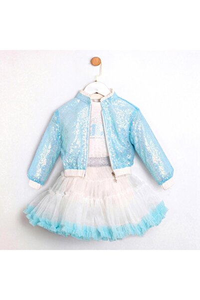 ministok Tina Sequined Jacket and Tutu Skirt 3-Piece Girls' Set