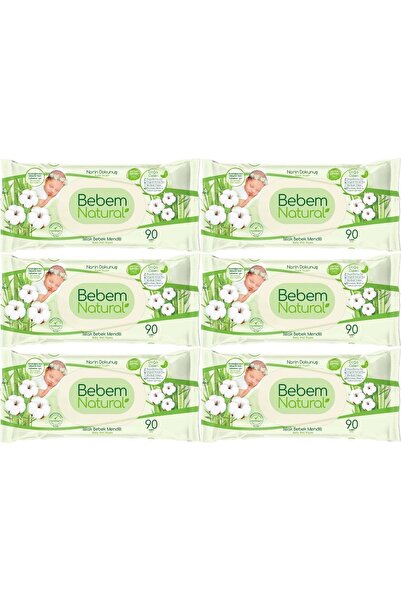 Bebem Natural Islak Bebek Mendili Narin Dokunuş / Yenidoğan 90 Yaprak Plastik...