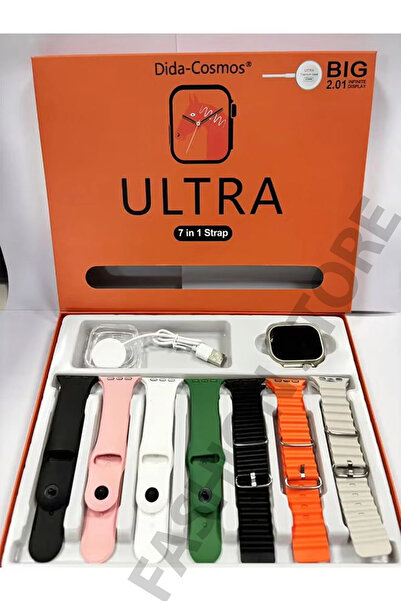 dida-cosmos ساعة ذكية متعددة الوظائف 7 في 1 بتقنية بلوتوث، تعمل باللمس بالكام...