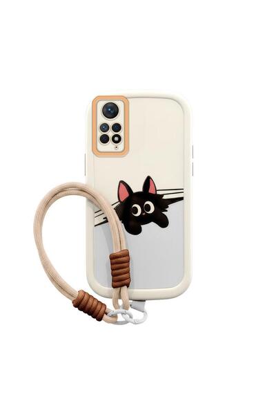 Zebana Xiaomi Redmi Note 11 Pro Uyumlu Kılıf El Bilekli Cat and Puppy Silikon...