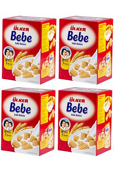 Ülker Bebek Bisküvi 3200 gr 12 Vitaminli Kutu 4'lü Set