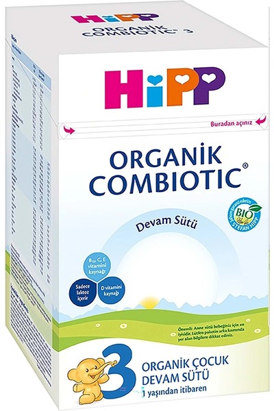 Hipp Organik Combiotic Bebek Devam Sütü 800GR No:3 (9. Aydan İtibaren)