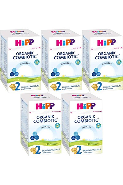 Hipp Organik Combiotic Bebek Devam Sütü 800GR No:2 (6. Aydan İtibaren) (5 Li ...