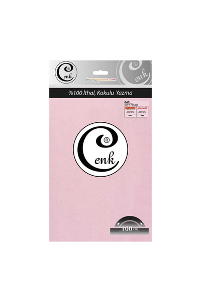 Cenk Yazma 100cm 840 Soft Pembe Tekli Poşet Yazma